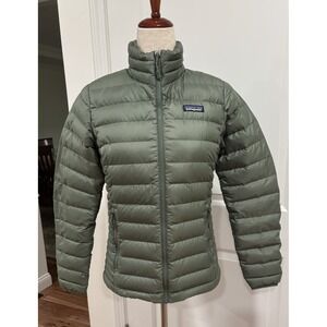 Patagonia Down Sweater Womens XS Green Insulated Puffer Quilted Jacket